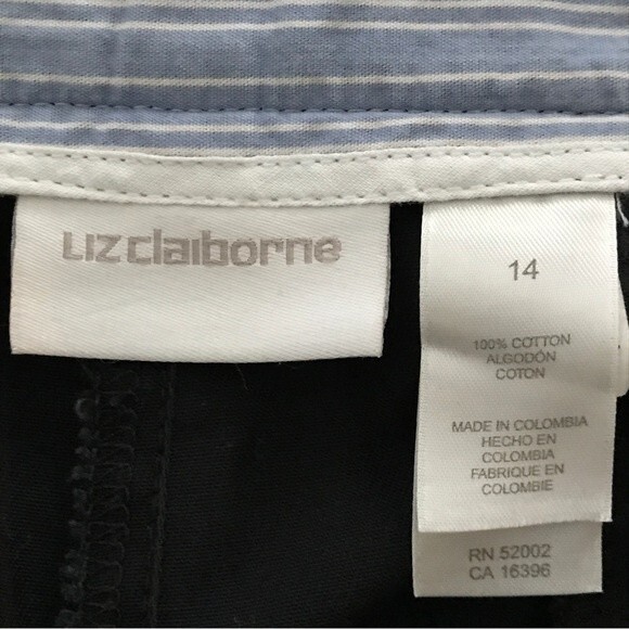 Liz Claiborne Flat Front Shorts - Picture 6 of 6